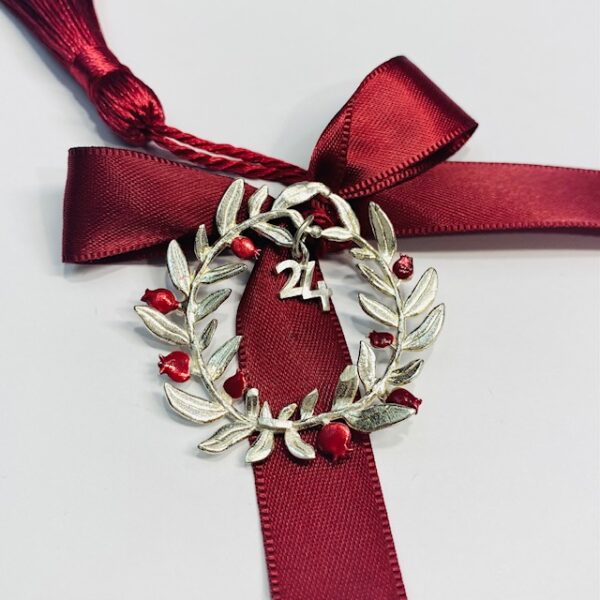 Pomegranate wreath Sterling Silver 925