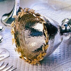 Bowl with olive wreath Handmade Sterling Silver 925ᵒ